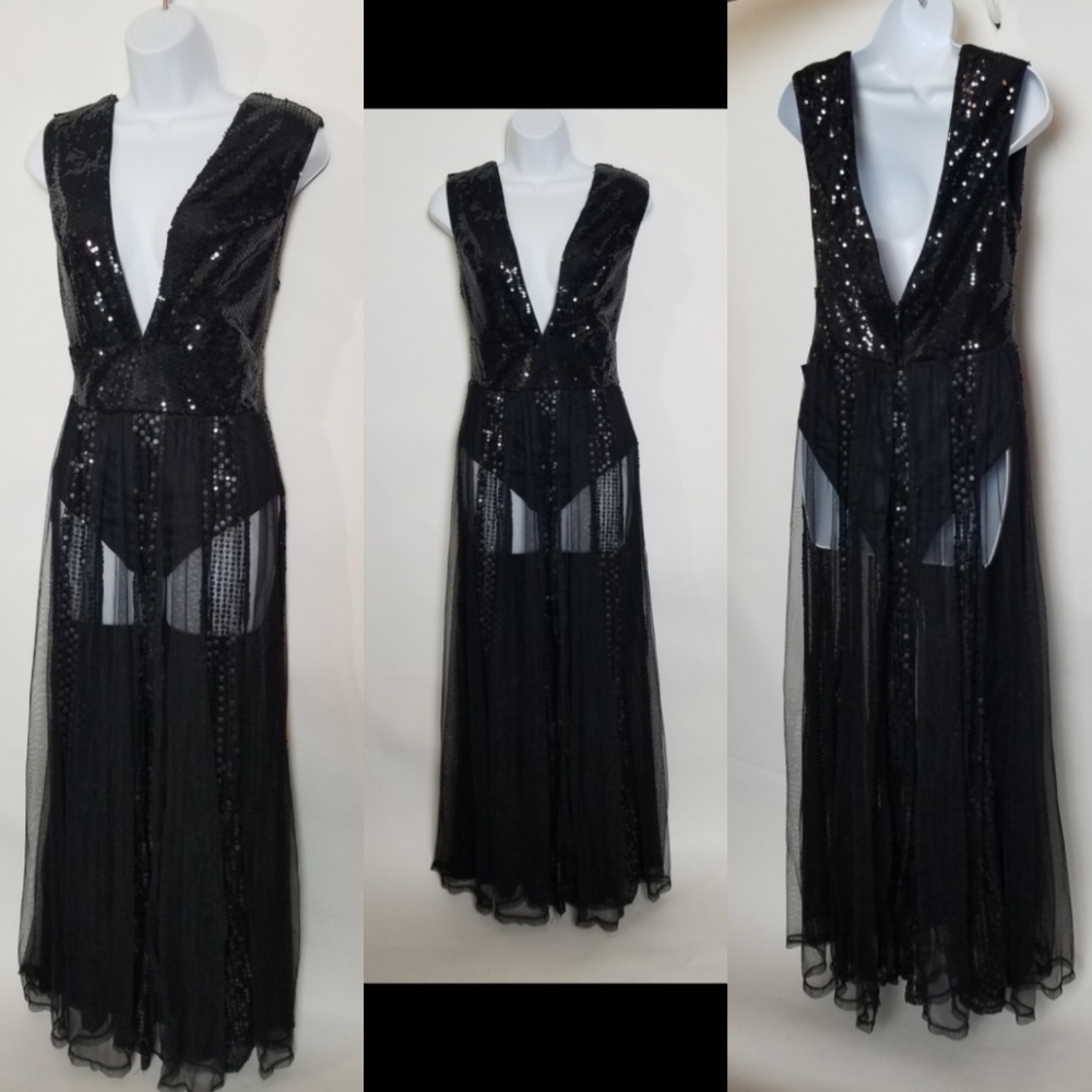 Sheer Sequin Dress - Picture 2 of 6